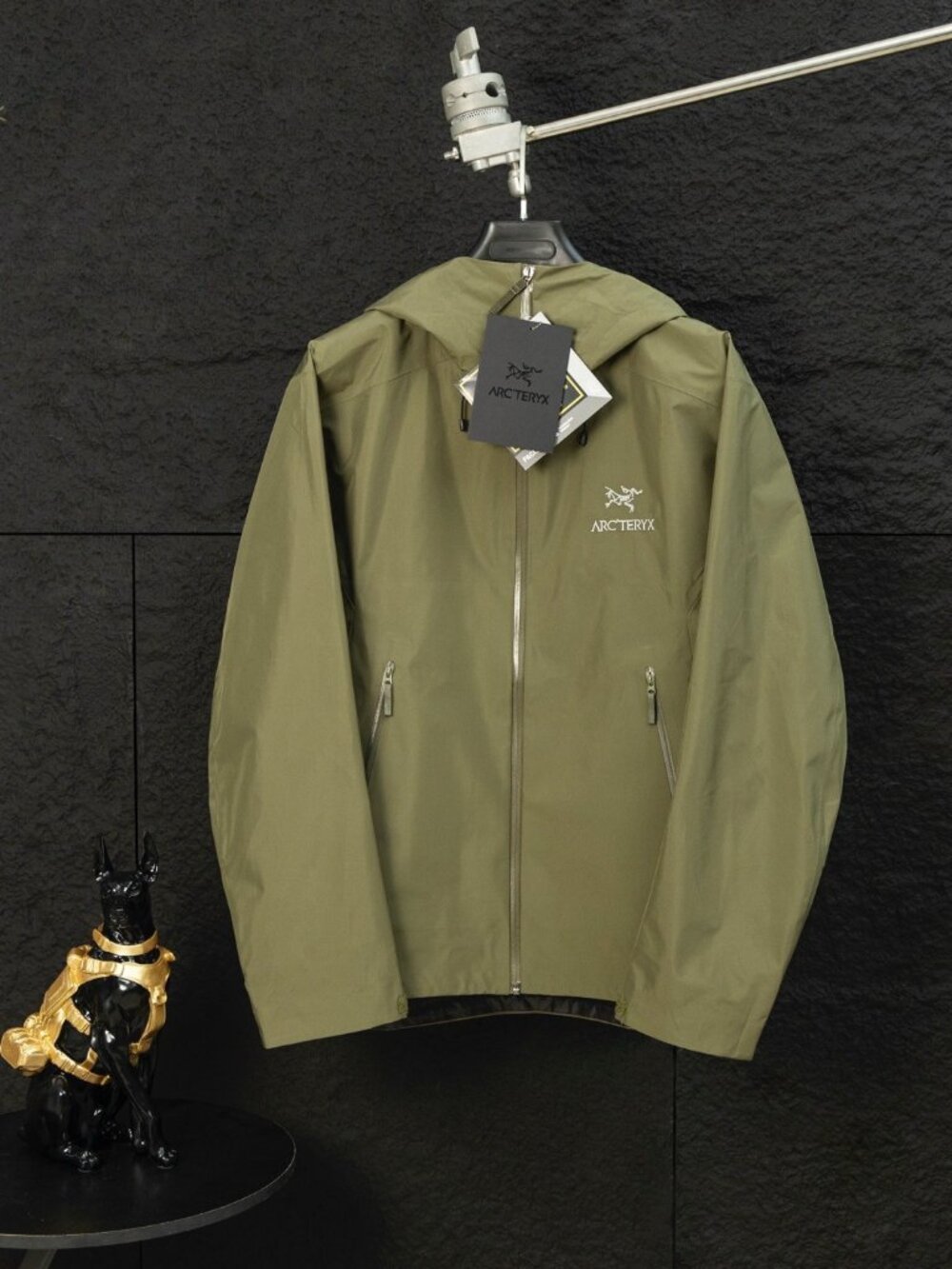 Men's Arcteryx Jacket Casual Sports Waterproof Breathable Hooded Hard Shell L